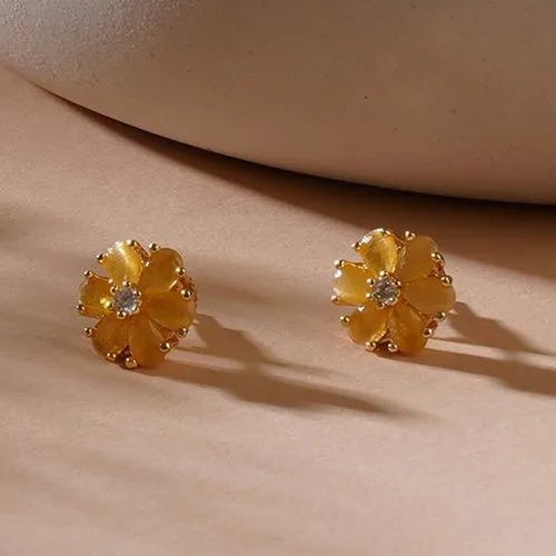 Bright Floral Delight Studs