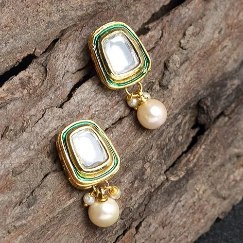 Trendy Kundan Stone Earrings