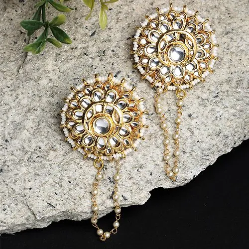 Elegant Kundan Studs Pair