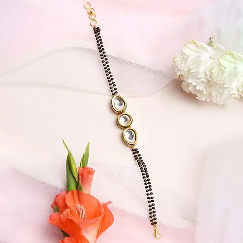 Modern Kundan Bracelet Mangalsutra