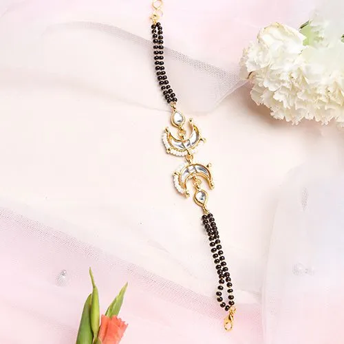 Radiant Kundan Bracelet Mangalsutra