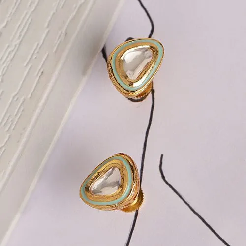 Shimmering Kundan Studs