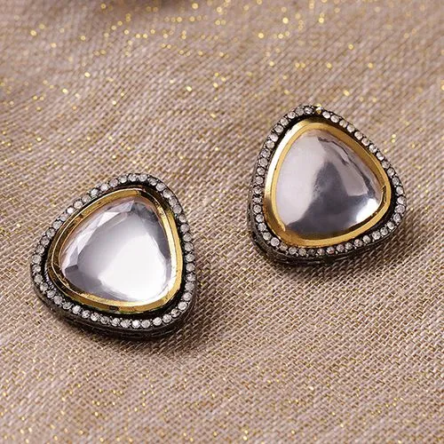 Stunning Kundan Stone Studs