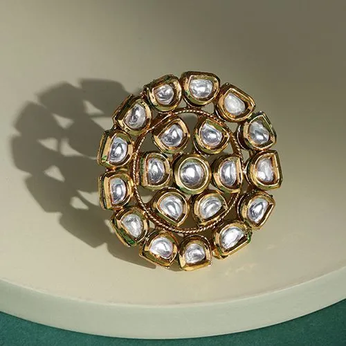 Exquisite Kundan Chic Ring