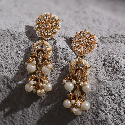 Chic Kundan Earrings Gift