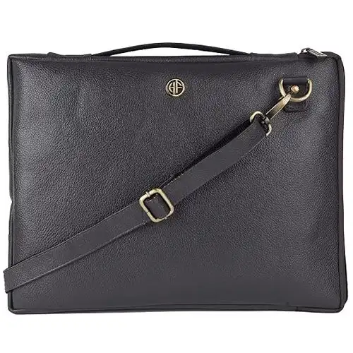 Luxurious Leather Slim Laptop Sleeve Bag