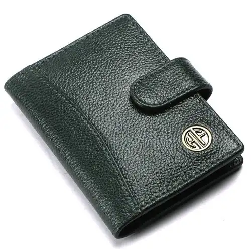 Remarkable Leather RFID Protected Card Holder Wallet