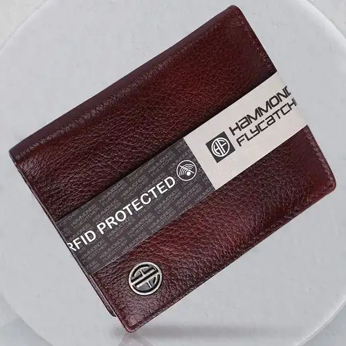Stunning RFID Protected Bi Fold Leather Mens Wallet