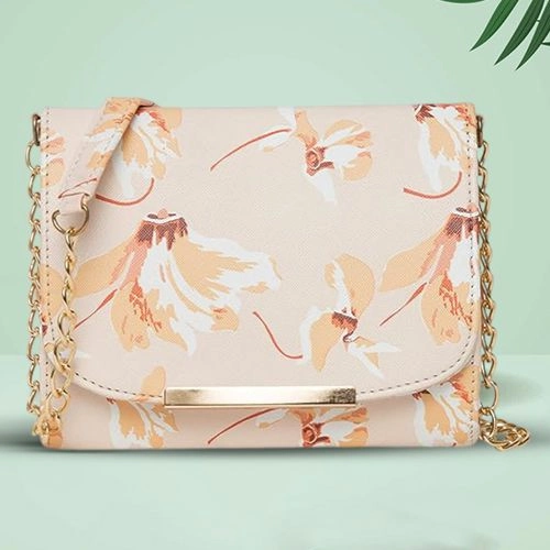 Fancy Floral Print Sling Bag