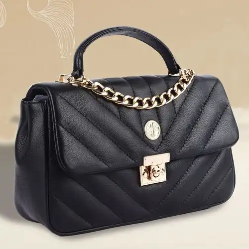 Trendy Leather Sling Handbag