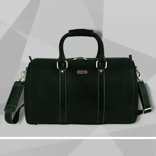 Marvellous Leather Duffle Travel Bag