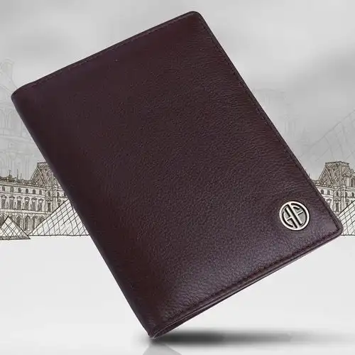 Stylish Leather Travel Passport Holder