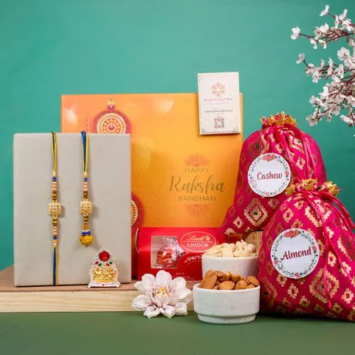 Sweet  N  Traditional Rakhi Gift Combo