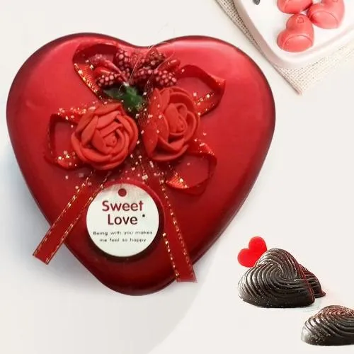 Love is Life Heart Shaped Chocolate Box