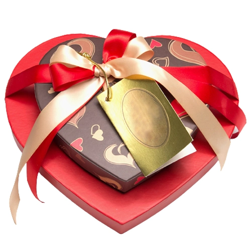 Treasured Heart on Heart Chocolate Box