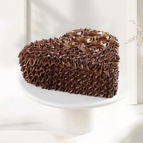 Heartfelt Chocolate Celebration Cake