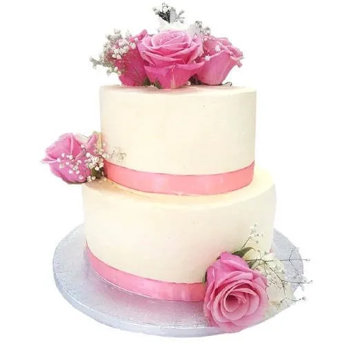 Blue Flowers 3 Kg Amazingl Wedding Cakes in Chennai - Cake Square Chennai |  Cake Shop in Chennai