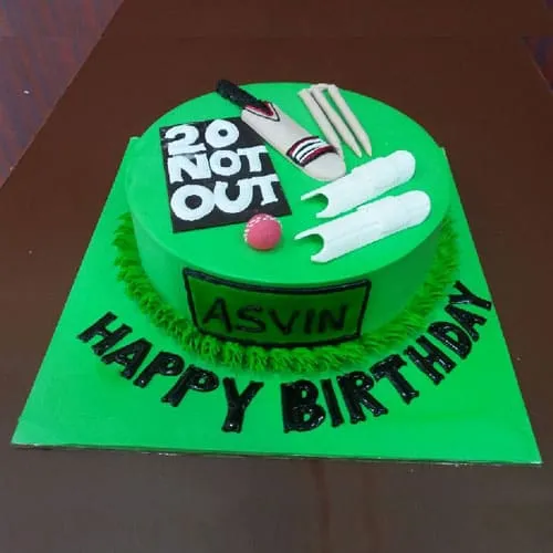 Send Not Out Batsman Cake