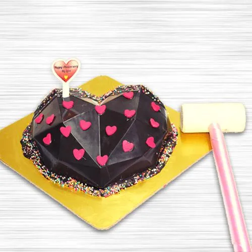 Marvelous Diamond Shaped Chocolate Piata Cake