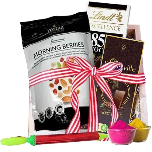 Scrumptious Chocolates Gift Hamper for Holi