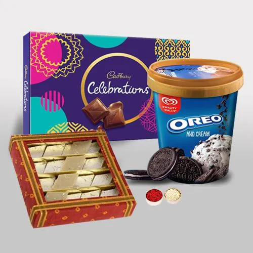 Ambrosial Gift of Kwality Walls Oreo with Sweets n Chocolates