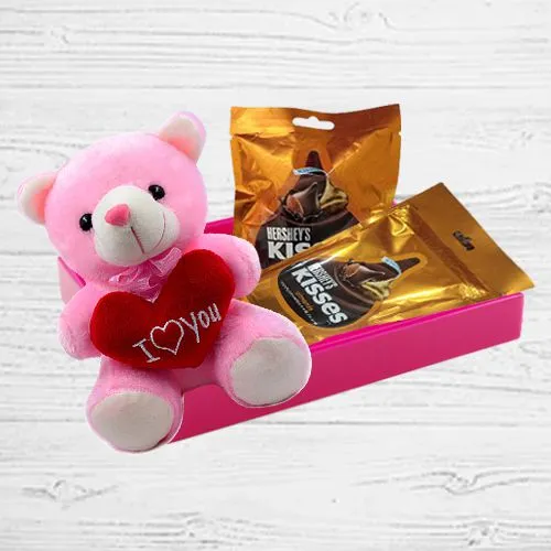 Impressive Hersheys Kisses Pair n Teddy with Heart