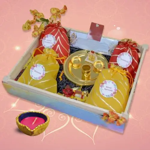 Diwali Hamper  Light And Delicacies