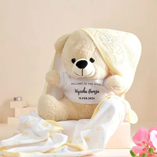 Custom Teddy n Swaddle Combo