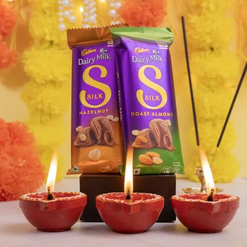 Indulgent Silk Chocolate N Diya Gift Box