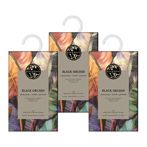 Exotic Black Orchid Freshening Sachets Set