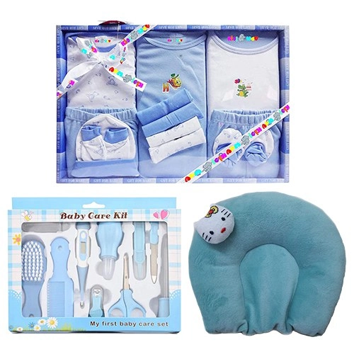 Remarkable New Born Boy Essentials Gift Set