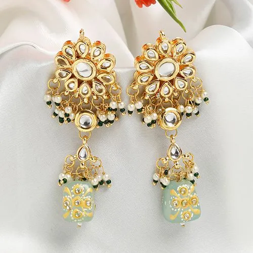 Beautiful Ethnic Stone Kundan Earrings