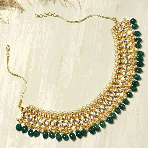 Luminous Kundan Charm Necklace