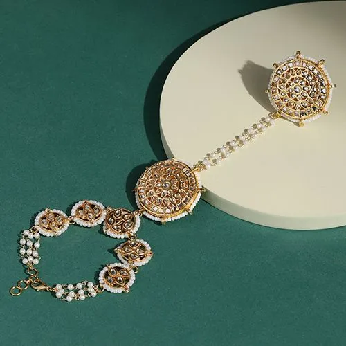 Ethereal Kundan Hand Adornment