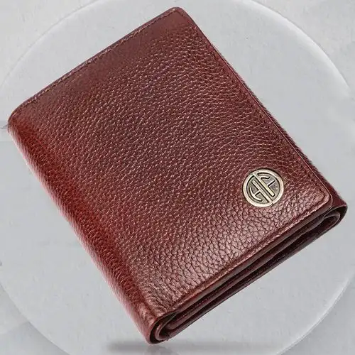 Classic RFID Protected Trifold Leather Mens Wallet