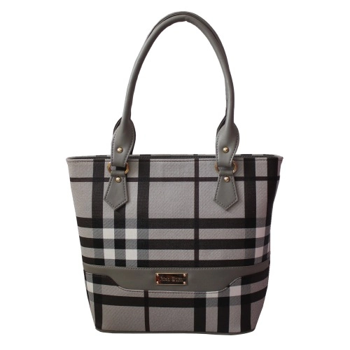 Twin Chamber Grey n Black Bag for Women