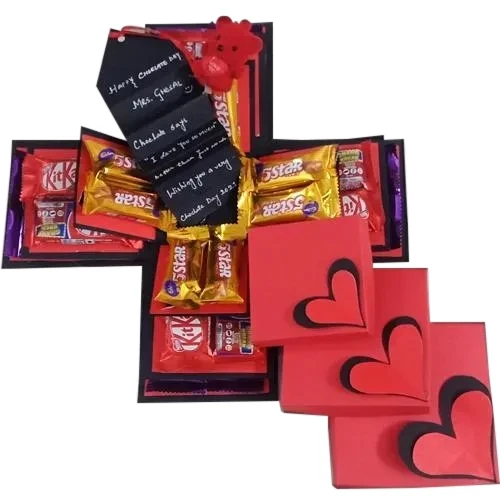 Luxury Rose Gold Foldable Gift Box - Chennai -Buy Rigid Boxes