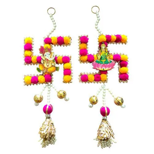 Elegant Ganesh Laxmi Door Hanging Decor