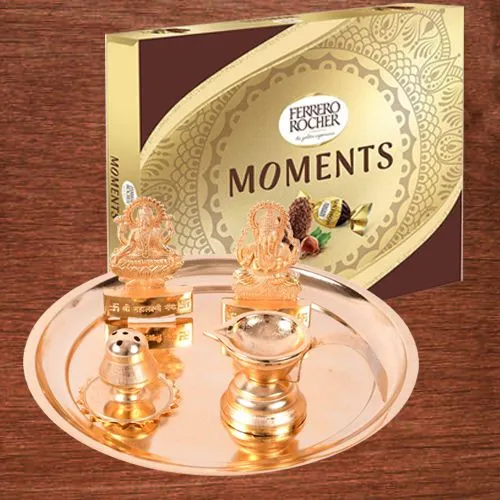 Exclusive Puja Samagri Set with Ferrero Rocher