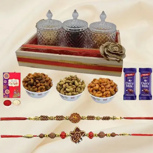 Elegant Rakhi N Dry Fruits Craving