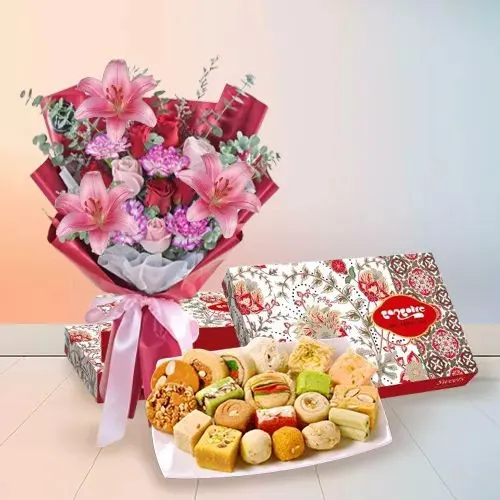 Mixed Floral Bouquet  N  Sweet Delight