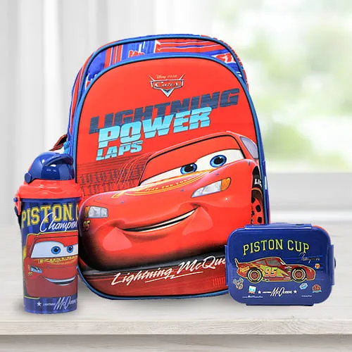 Disney Cars 3 Kids Water Bottle Lightning McQueen Back to School Lunch  Canteen