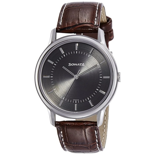 Glamorous Sonata Sleek Analog Grey Dial Mens Watch