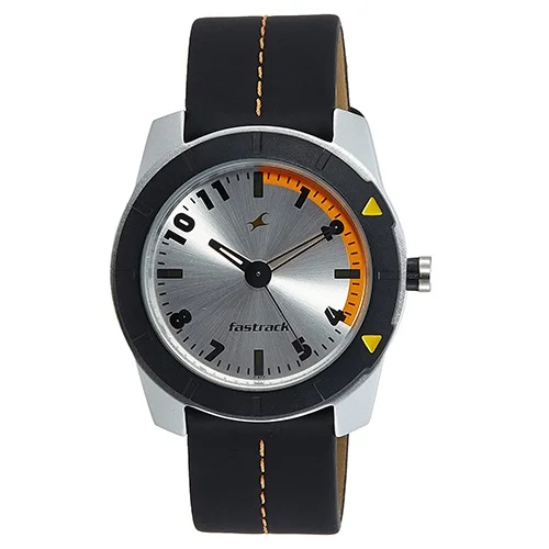 Impressive Fastrack Analog Grey Dial Mens Watch