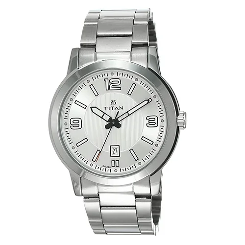 Jazzy  Neo Analog Silver Dial Mens Watch