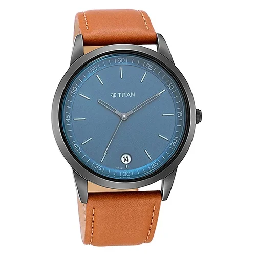 Fashionable  Analog Workwear Mens Watch with Blue Dial