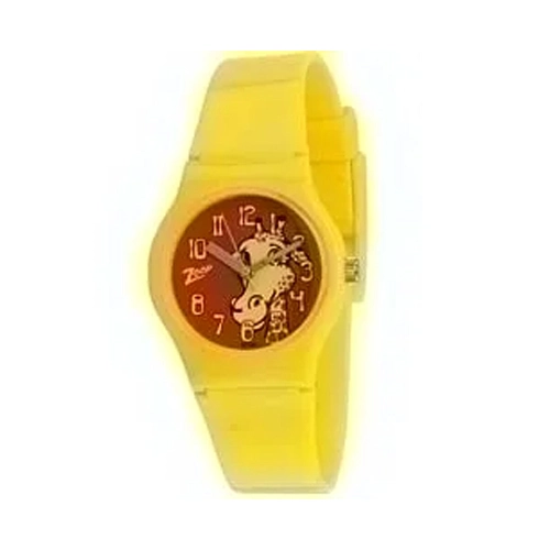 Attractive Animal Printed Yellow Coloured Kids Watch from  Zoop