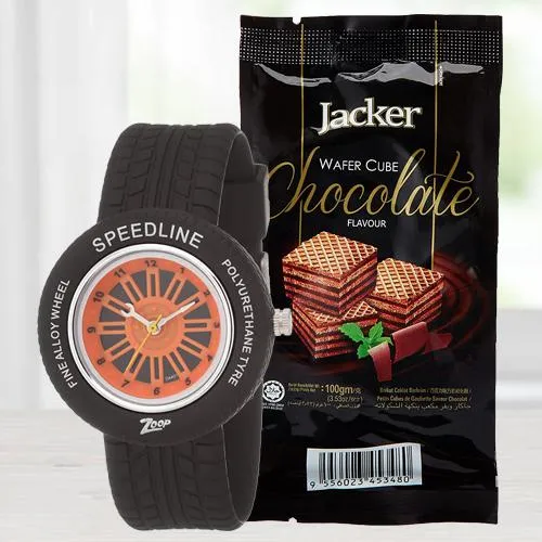 Exclusive Zoop Analog Watch N Jacker Wafer Cube