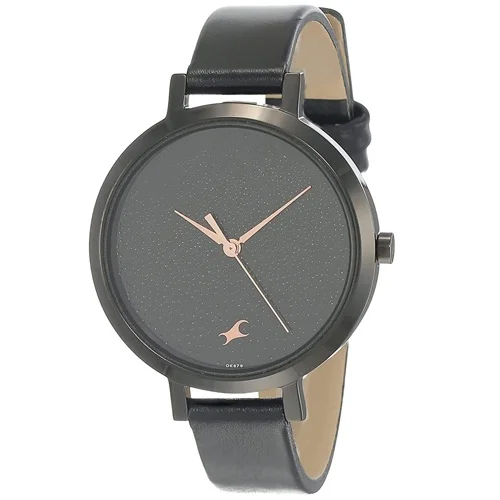 Trendy  Black Dial Analog Womens Watch