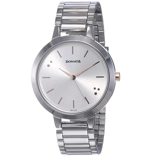 Fantastic Sonata Play Analog Silver Dial Womens Watch